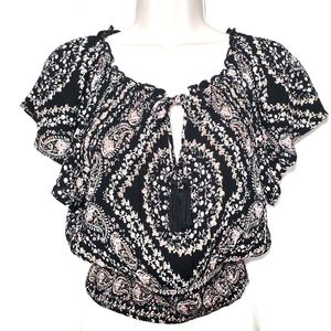 Anthropologie | Patrons of Peace Boho Crop Blouse